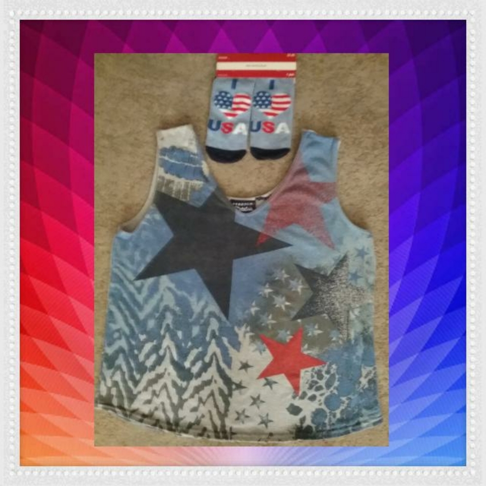 CATALINA PATRIOTIC TANK TOP & SOCKS
